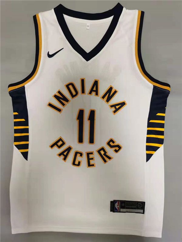 Cheap Men Indiana Pacers 11 Sabonis White 2021 Game Nike NBA Jerseys